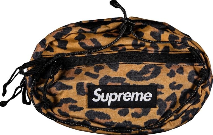 

Сумка Supreme Waist Bag Leopard, коричневый