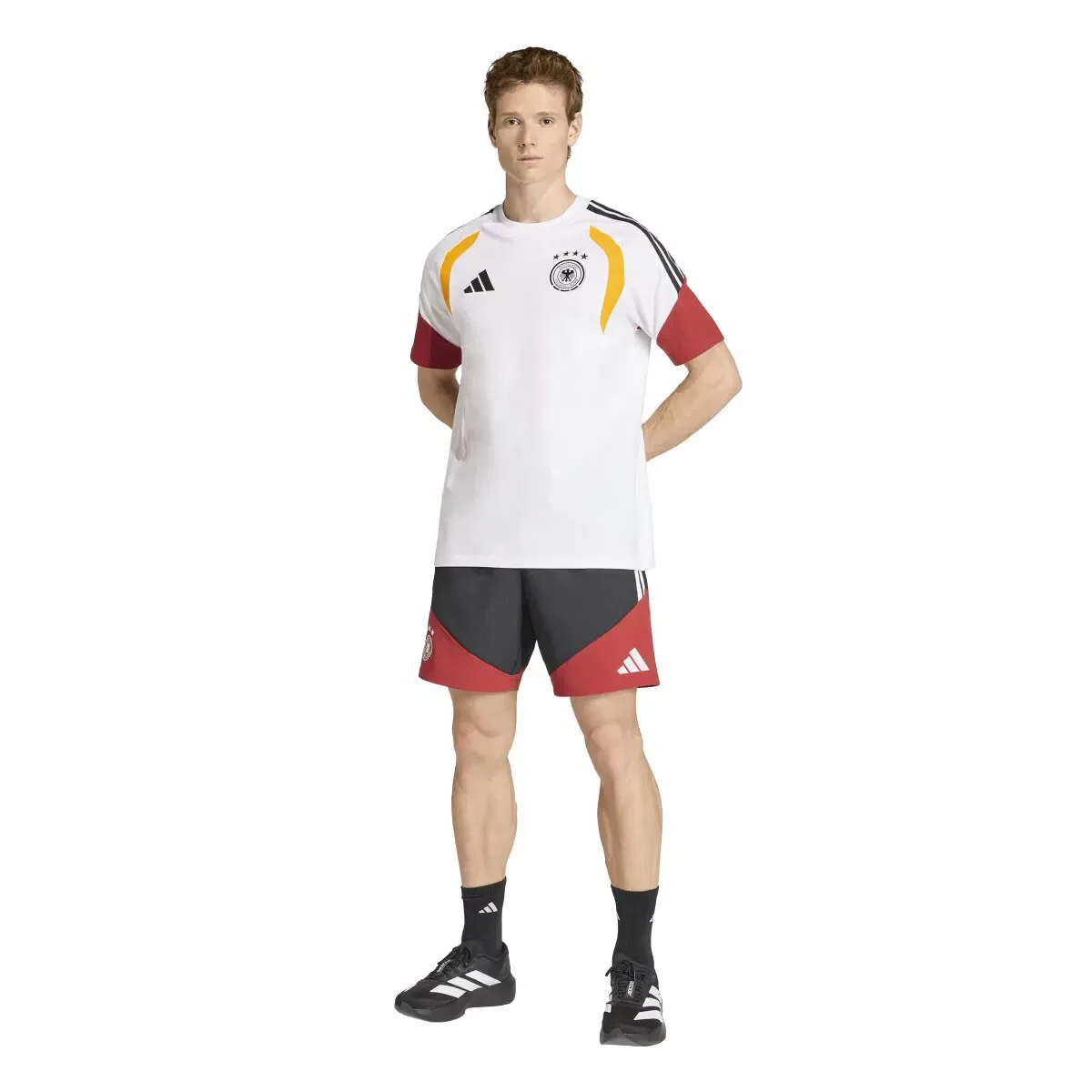 Мужская футболка с принтом Германия 2026 Tiro adidas, Blanco — фото 4