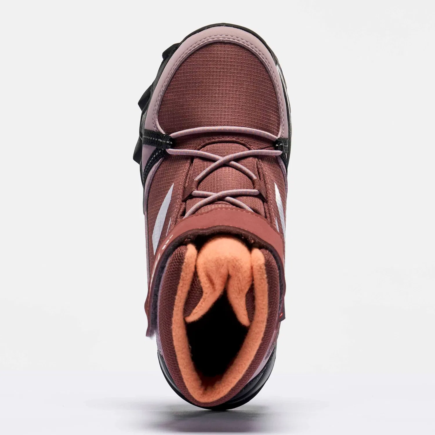 Детские зимние ботинки для снега с технологией COLD.RDY Adidas TERREX, Quiet Crimson/Silver Dawn/Amber Tint — фото 4