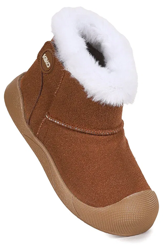Детские ботинки для девочек на липучке Kiko Kids, Tan Color