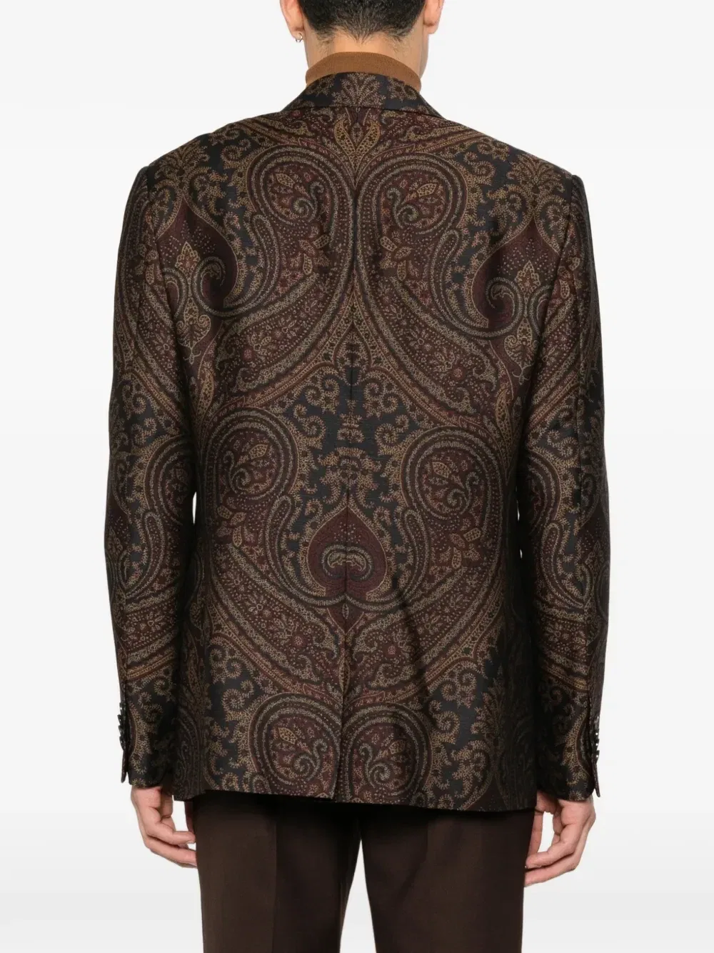 Блейзер с принтом пейсли Etro, черный — фото 4