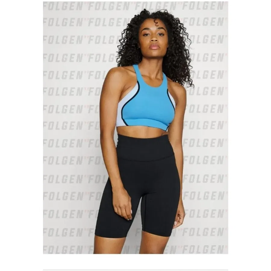 Спортивный бюстгальтер без рукавов Nike Yoga Swoosh Dri-Fit Cut And Sew, Синий