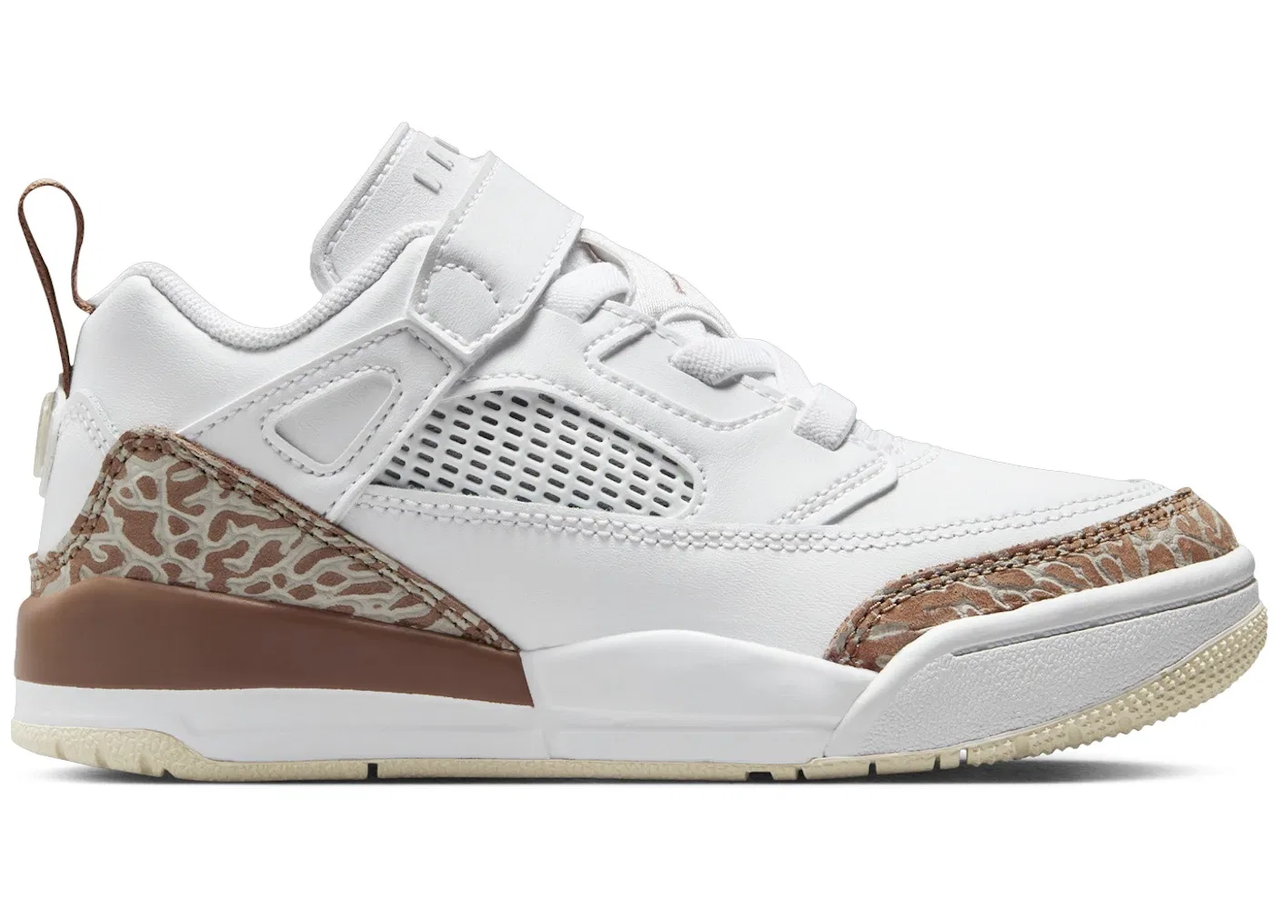 Детские кроссовки Lifestyle Jordan Spizike Low Jordan, White/Archaeo Brown/Light Bone/Pink Oxford