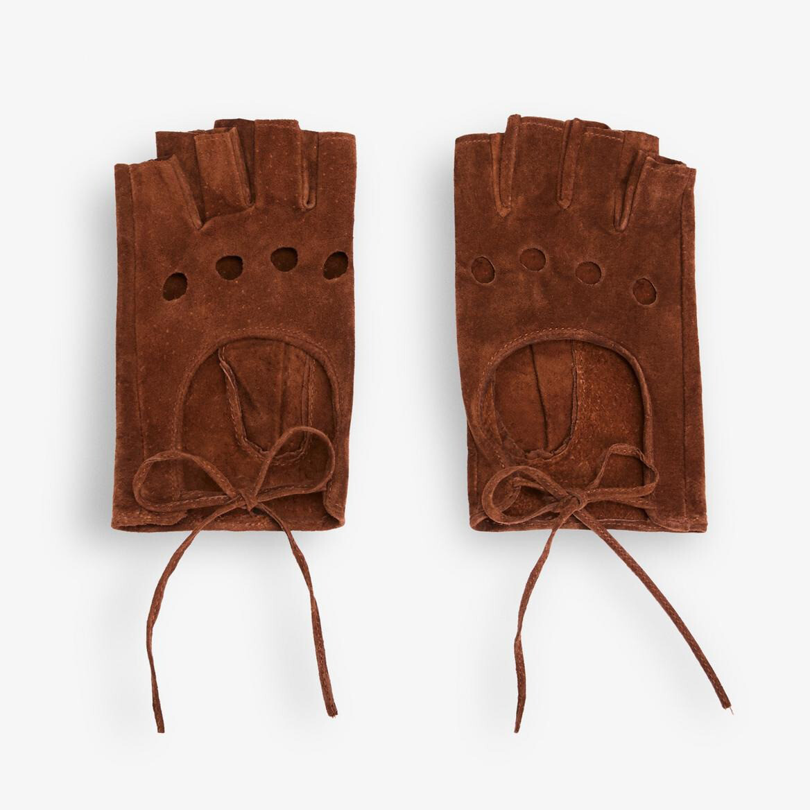 

Перчатки Zara by Carlyne Cerf Suede Leather, коричневый