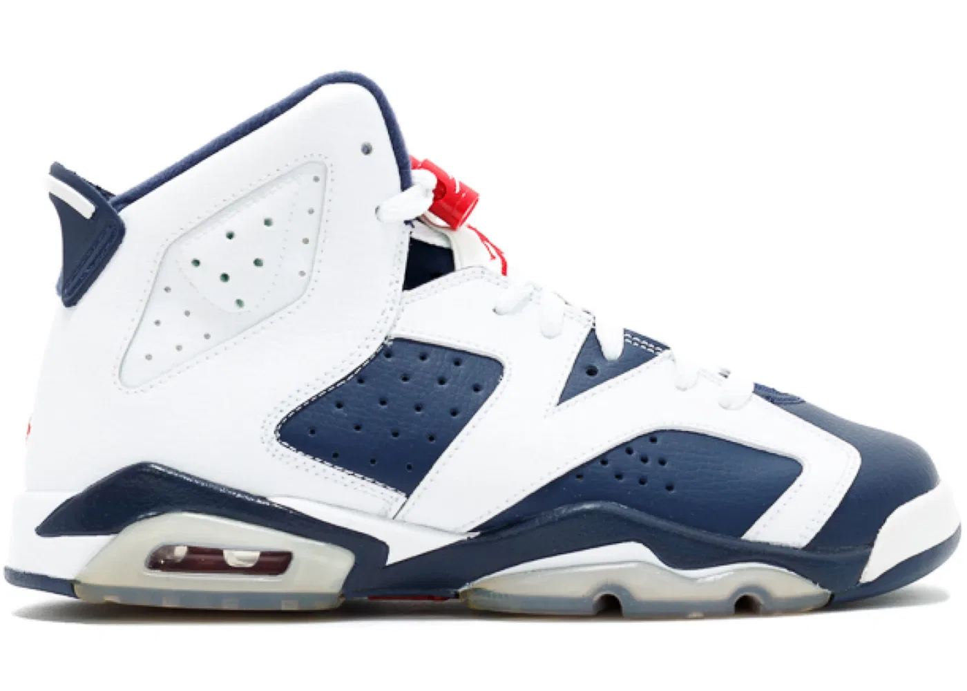 Детские кроссовки Lifestyle Jordan 6 Retro Olympic (2012) (GS) Jordan, White/Midnight Navy-Varsity Red