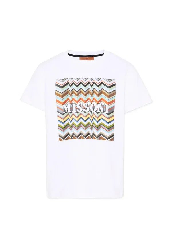 Футболка унисекс - футболка с принтом Missoni, белый
