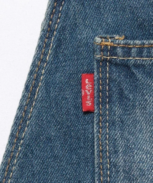 JUGLANS Детский джинсовый комбинезон с коротким рукавом Levi's LVG Shortall, Blue — фото 3
