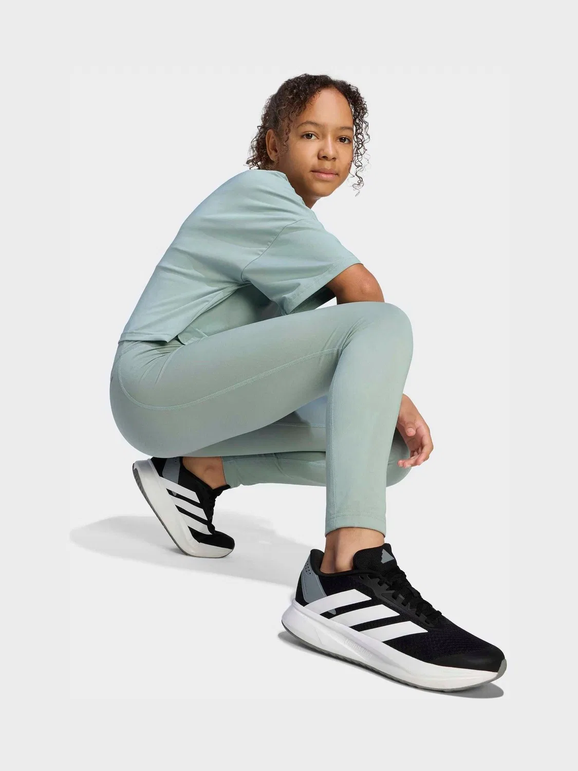 Леггинсы Climacool Future Icons adidas, зеленые — фото 4