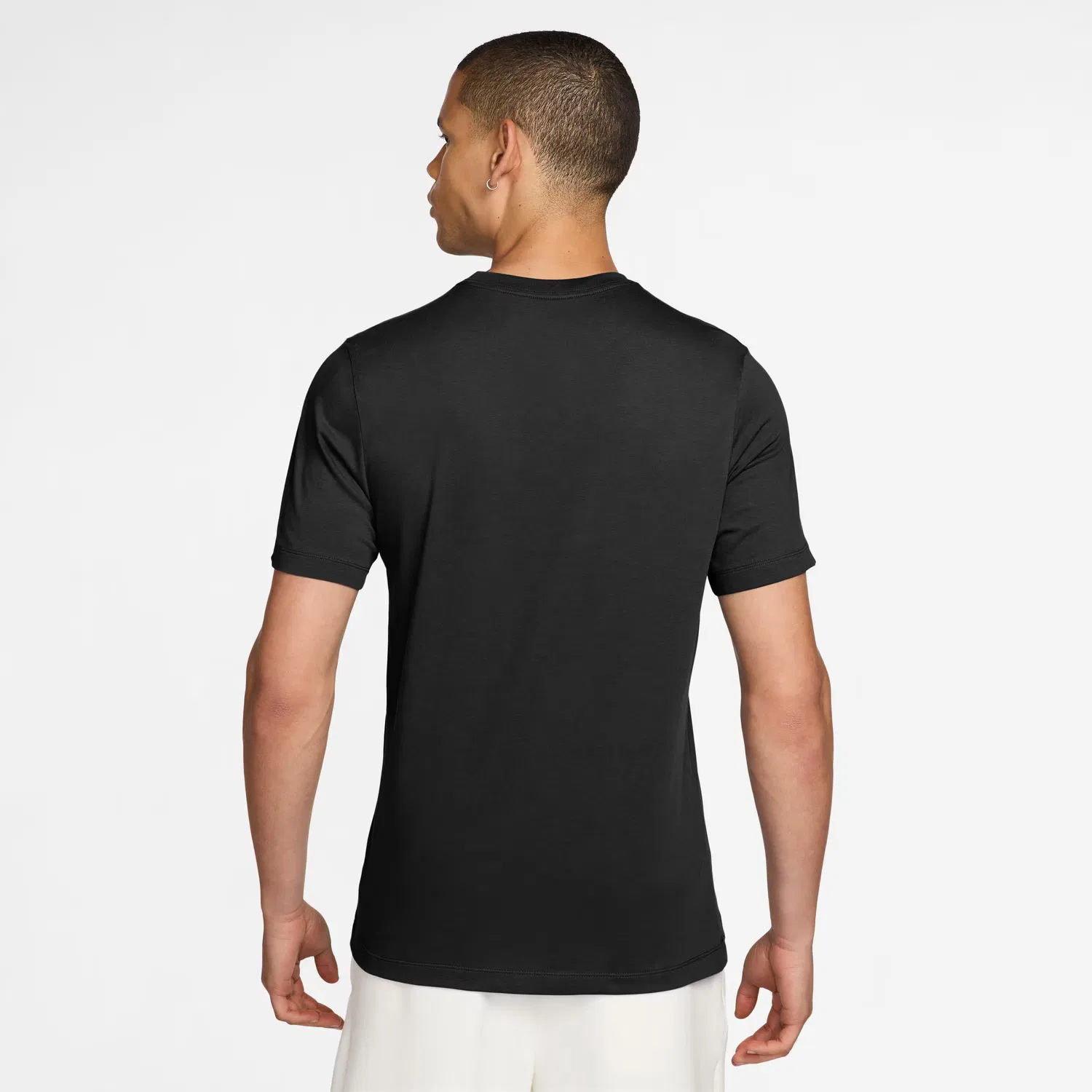 Мужская футболка, M Nk DF Tee Std Pro, Nike, черный розовый — фото 2