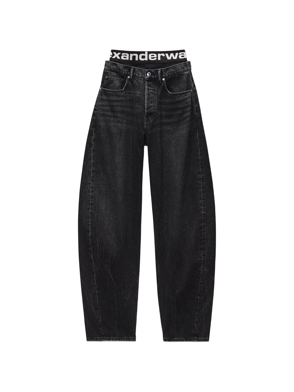 Зауженные джинсы, серые Alexander Wang, серый