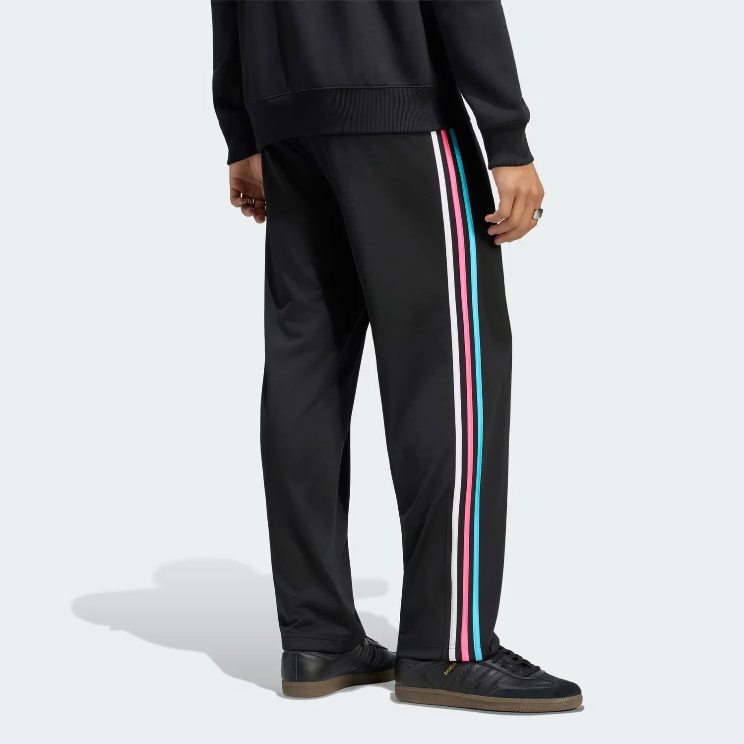 Мужские спортивные брюки с завязкой Firebird Adidas Originals, черный/мультиколор — фото 2