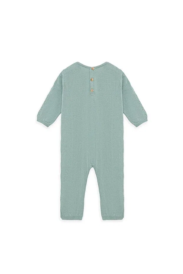 Детский комбинезон для мальчиков с длинным рукавом Layette, Green — фото 3