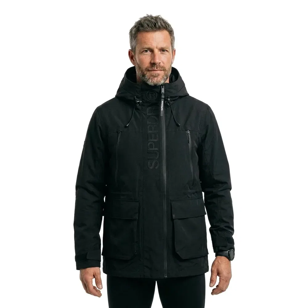 Свитер Ultimate Emb Windbreaker Superdry, черный — фото 2