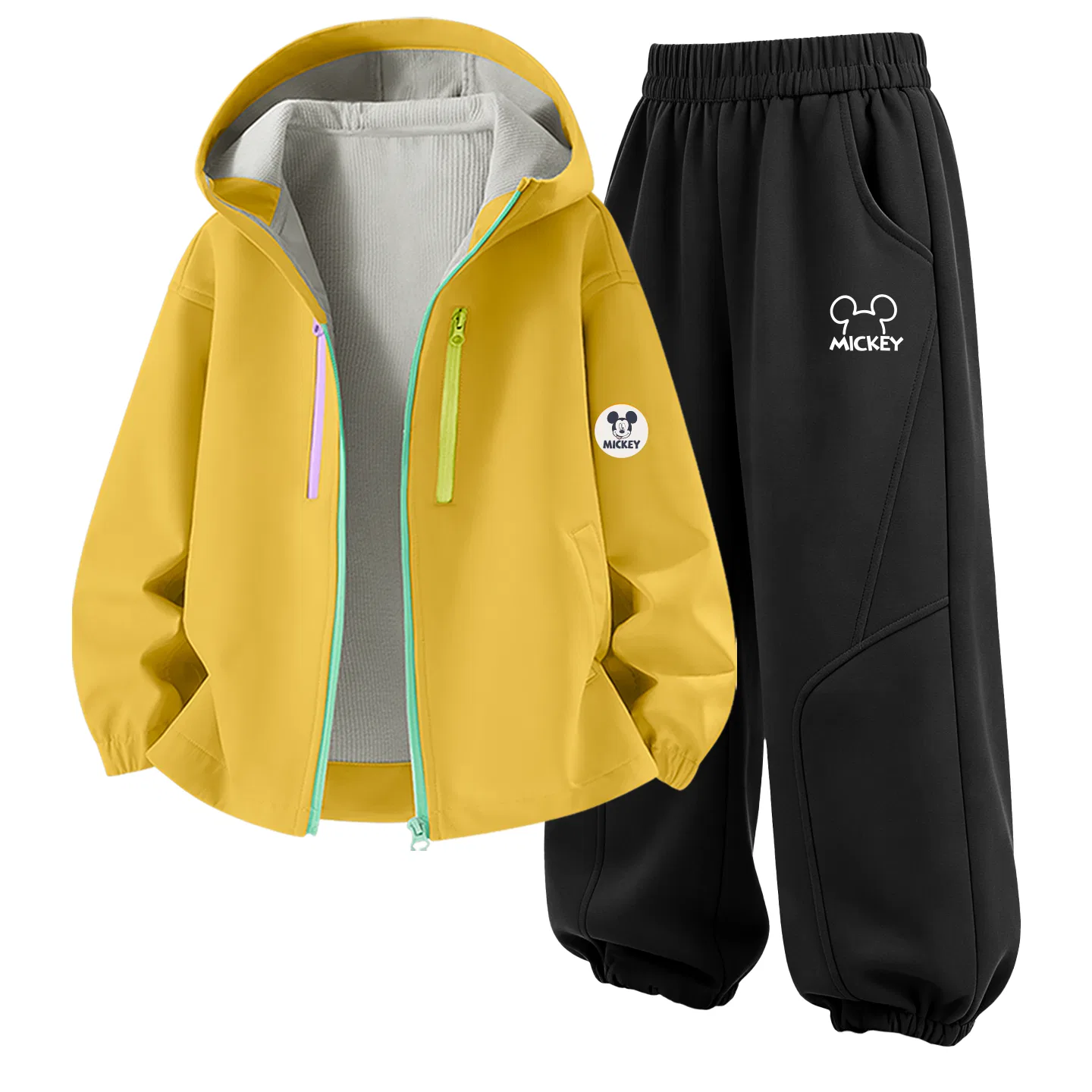 Детский спортивный костюм с капюшоном Disney, Yellow Black