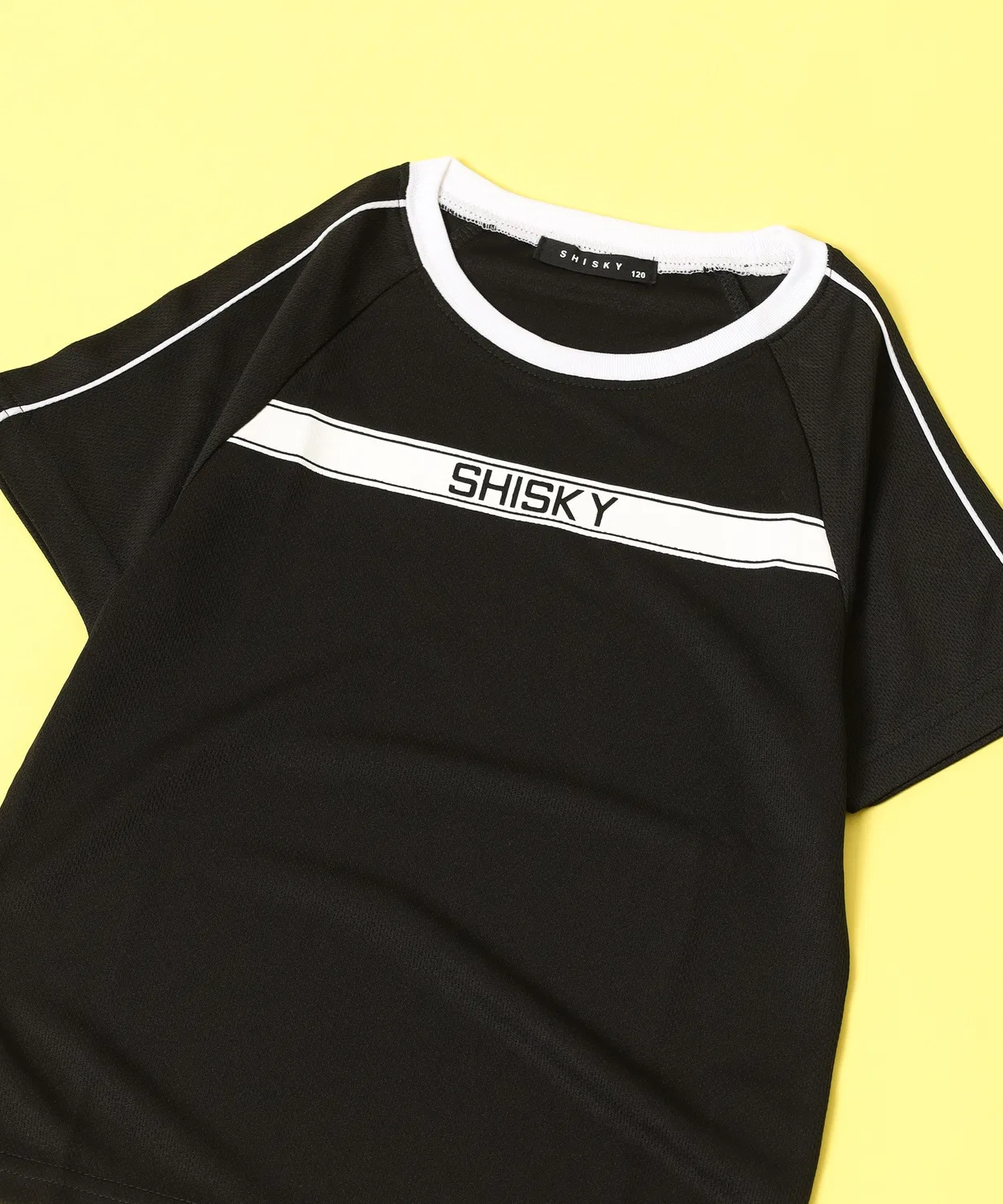 Детская футболка с принтом Dry Mesh Half Sleeve FUNALIVE, Black/White