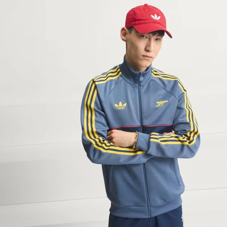 Свитшот мужской с капюшоном и молнией Arsenal FC OG adidas, Синий — фото 3