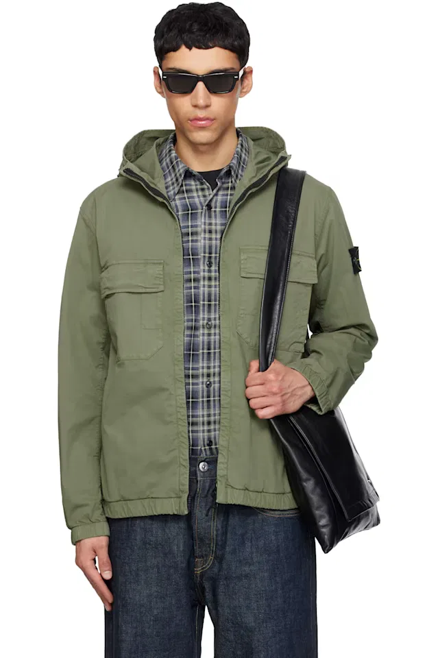 Куртка цвета хаки Stone Island