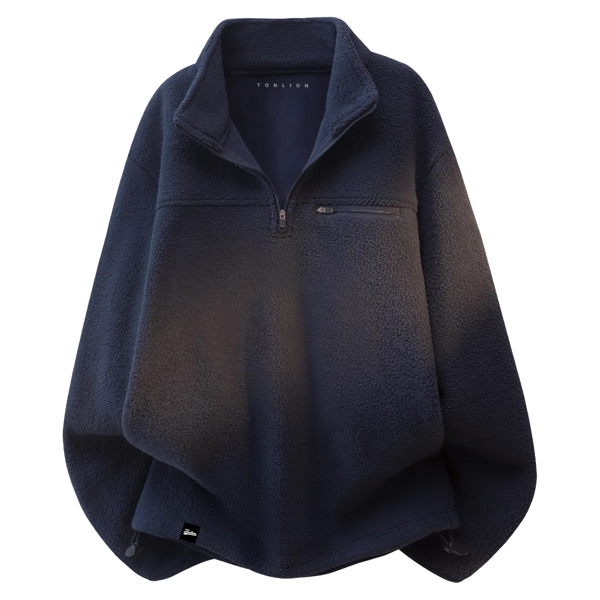 Детское полувер с воротником-стойкой на молнии Tonlion, Цвет: Heather Navy