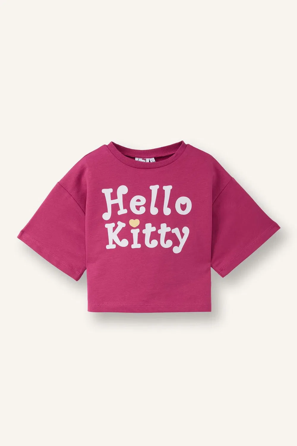Футболка оверсайз с коротким рукавом Hello Kitty Defacto, розовый