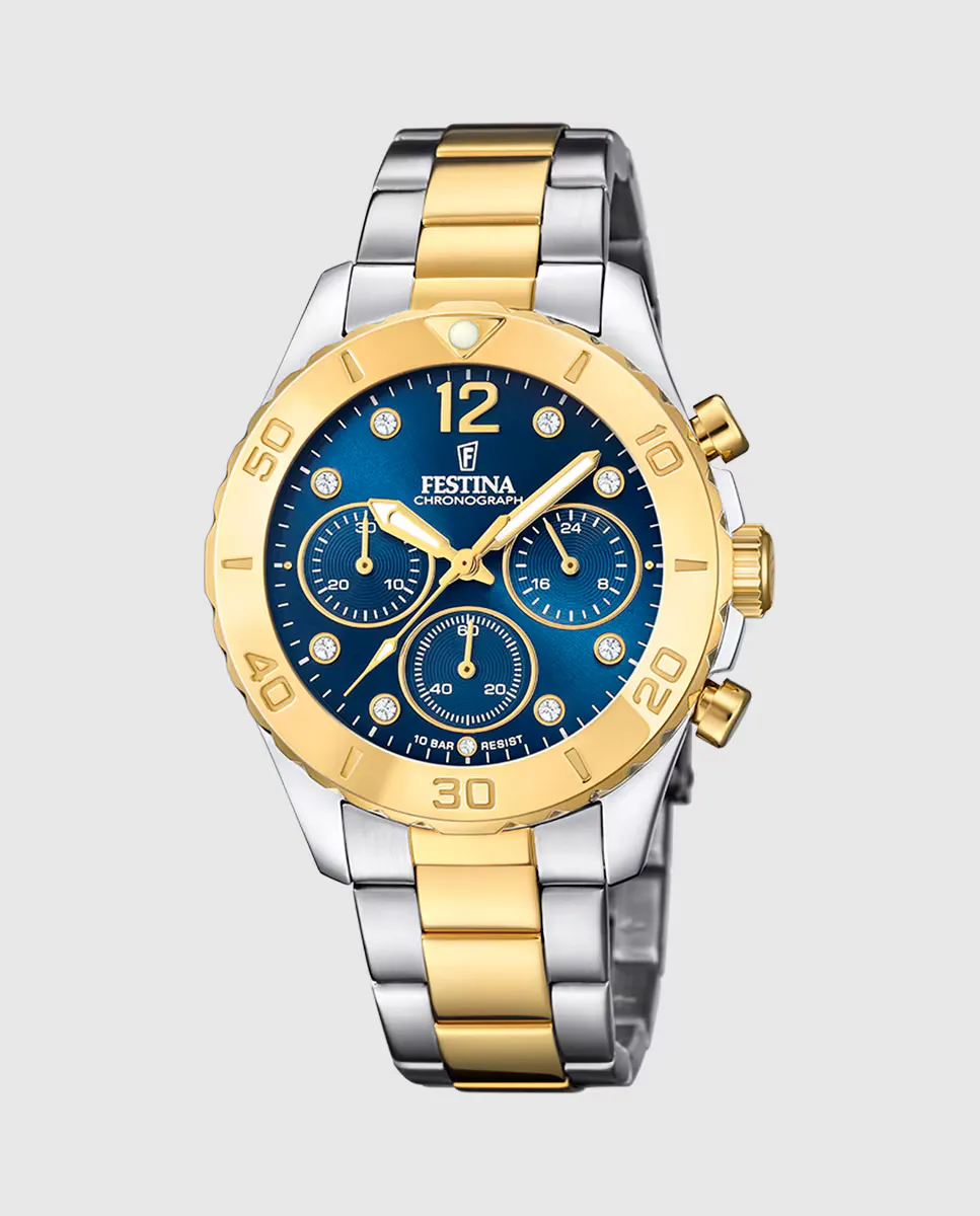 

F20604/3 Женские часы Boyfriend из разноцветной стали Festina, мультиколор