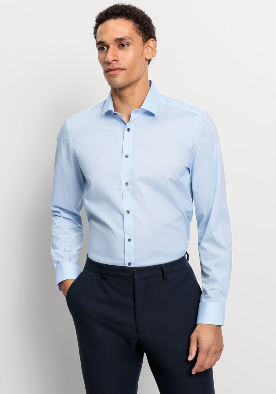 

Рубашка делового кроя Slim Fit OLYMP, светло-голубой