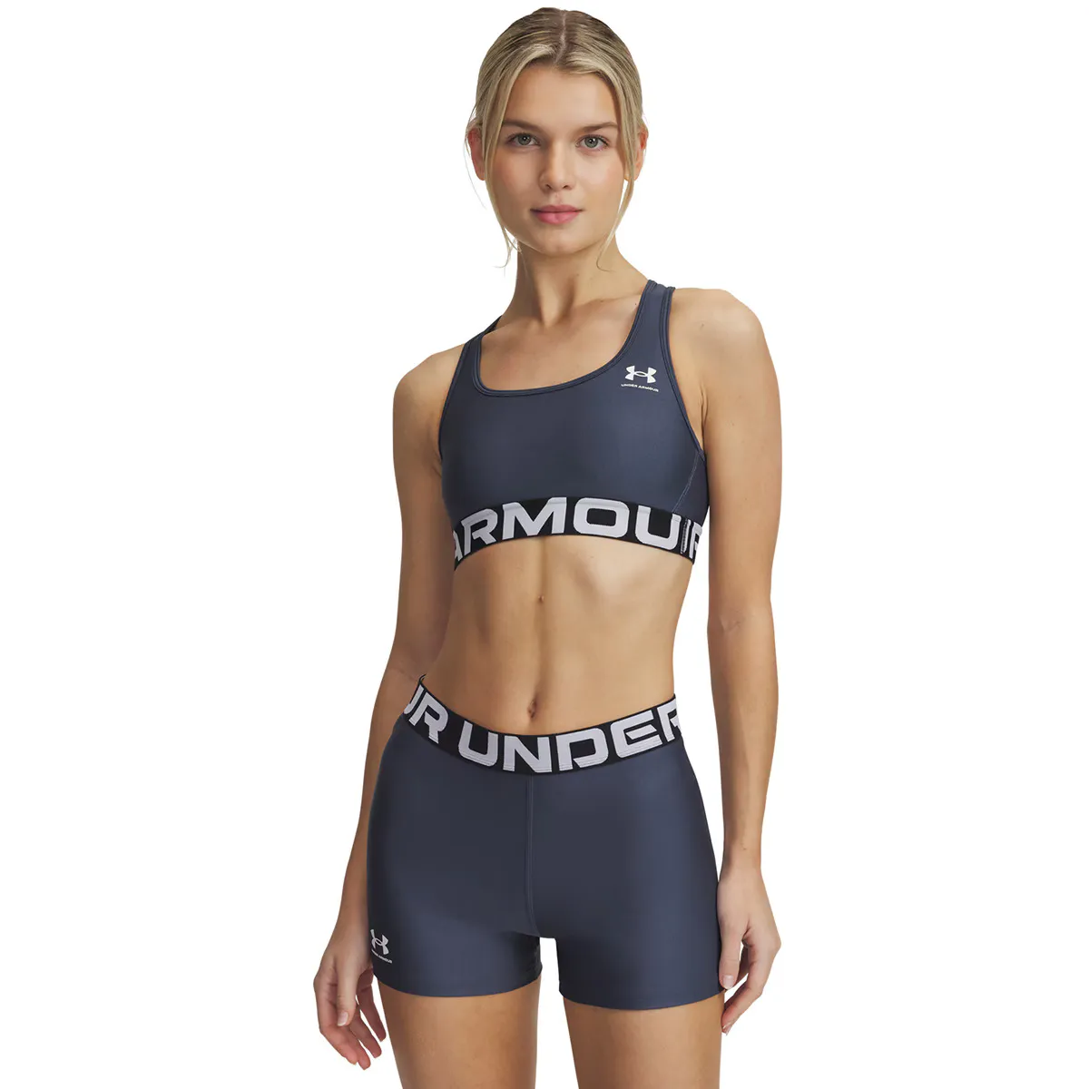

UA HG Mid Фирменный женский топ Under Armour, серый