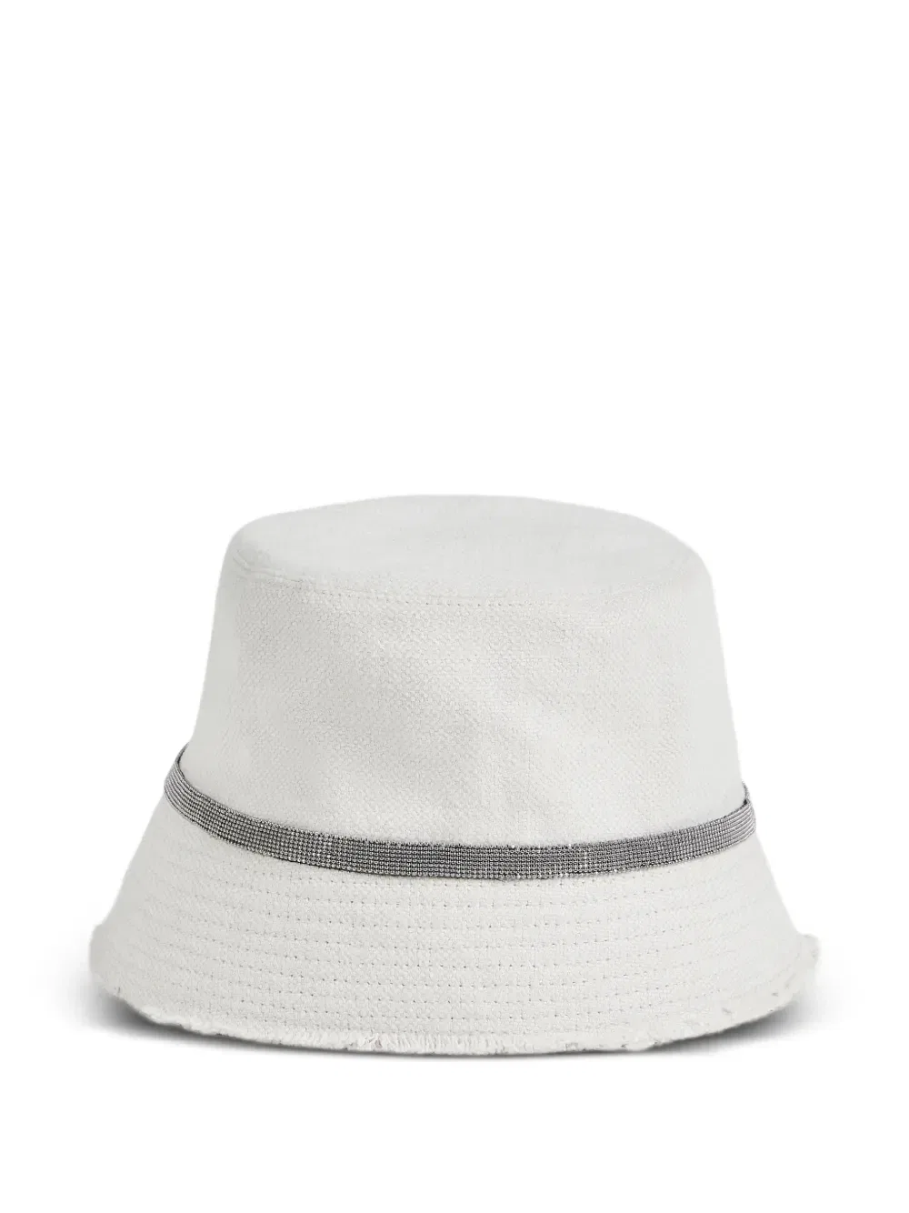 Панама с декором Monili Brunello Cucinelli Kids, белый