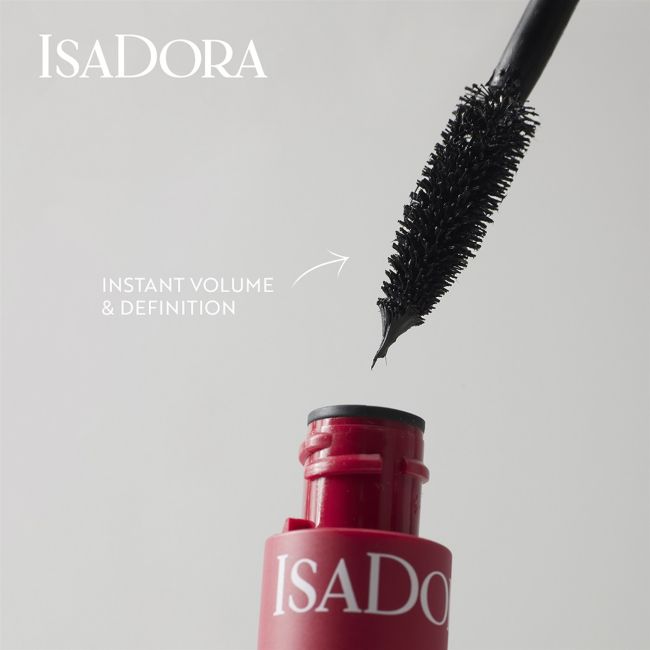 Тушь для ресниц, придающая дополнительный объем Isadora, 10 мл (super black) — фото 4