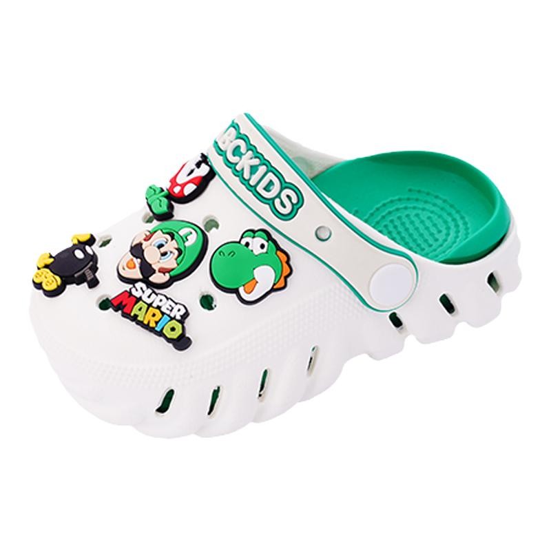 

Детские сандалии с противоскользящей подошвой и износостойкими подошвами для детей от 3 до 7 лет ABC KIDS, белый/зеленый