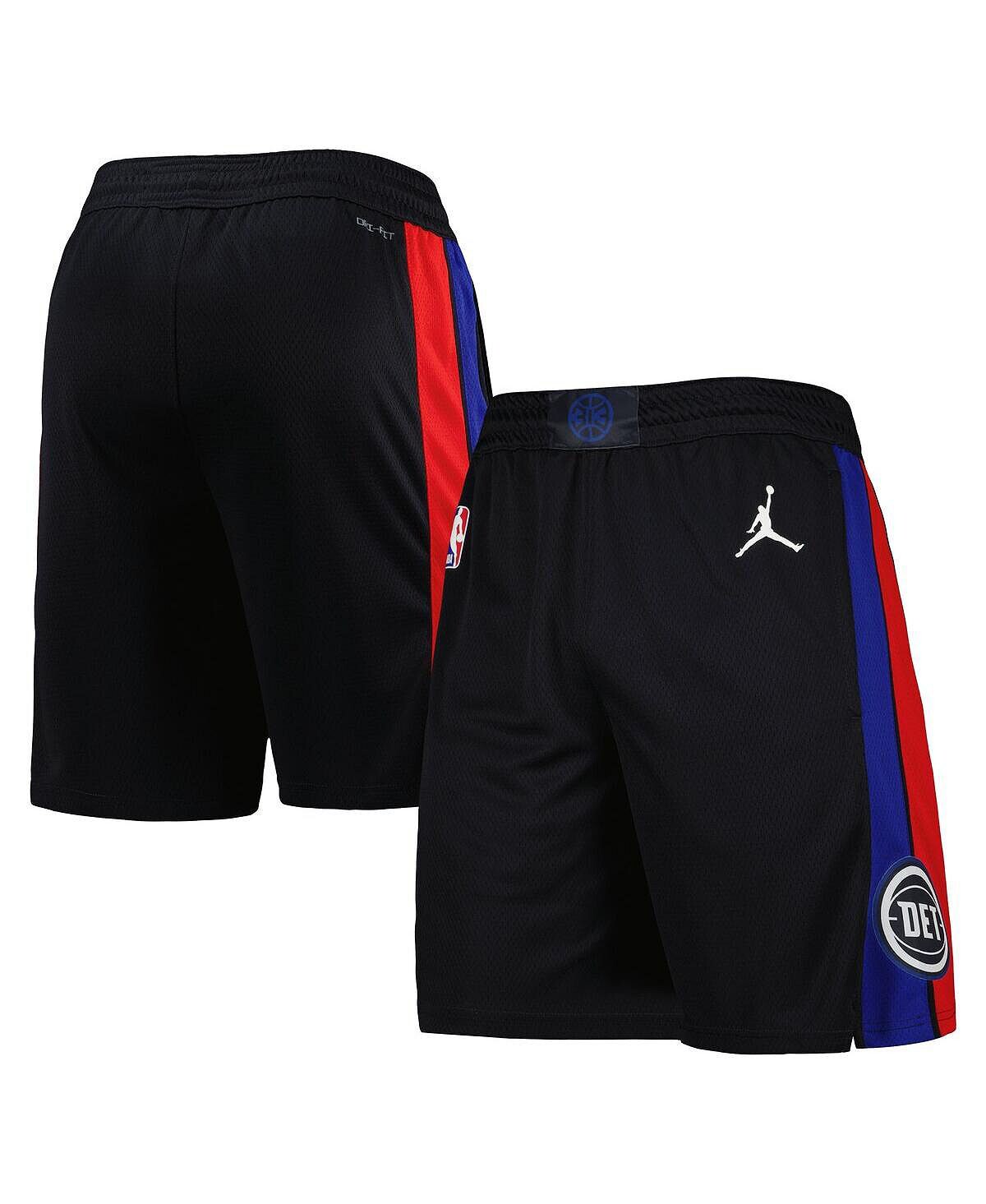 

Мужские фирменные черные шорты Swingman Performance Detroit Pistons 2022/2023 Statement Edition Jordan