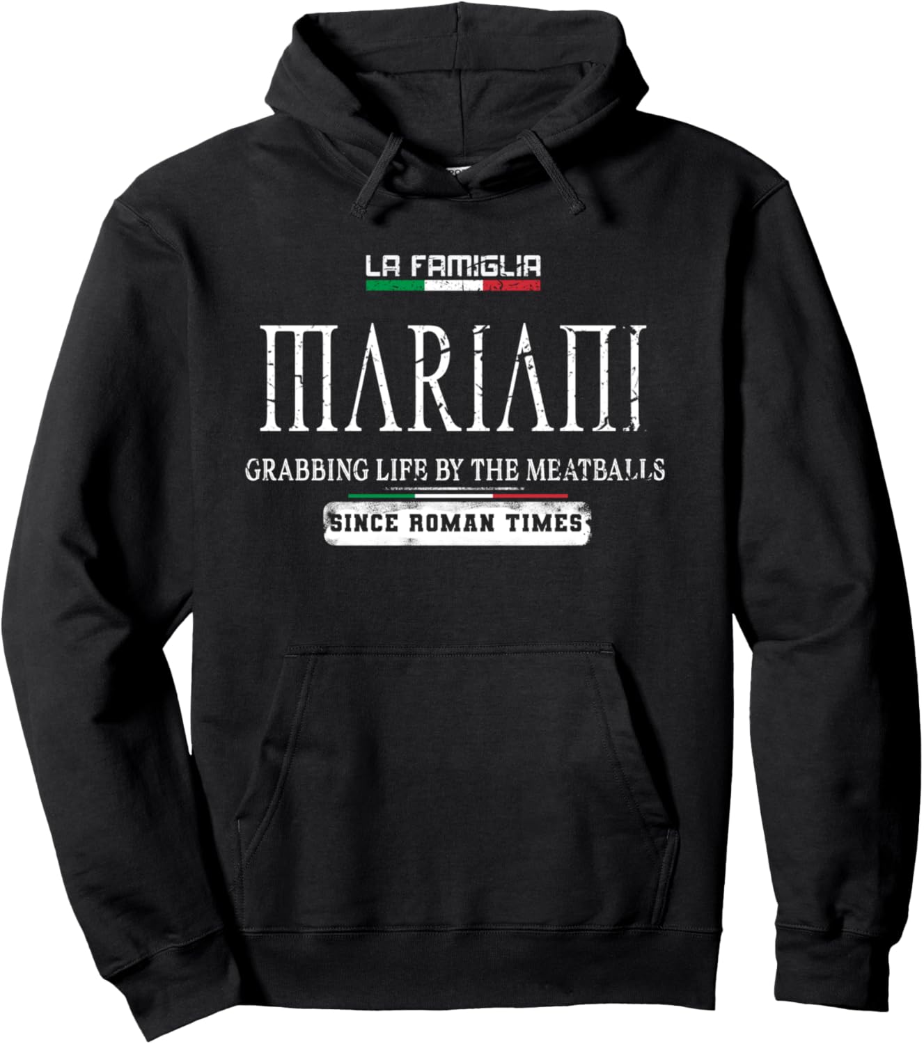 

Италия La Famiglia Mariani Хватаясь за жизнь с помощью фрикадельок Худи Italia La Famiglia Family & Country, черный