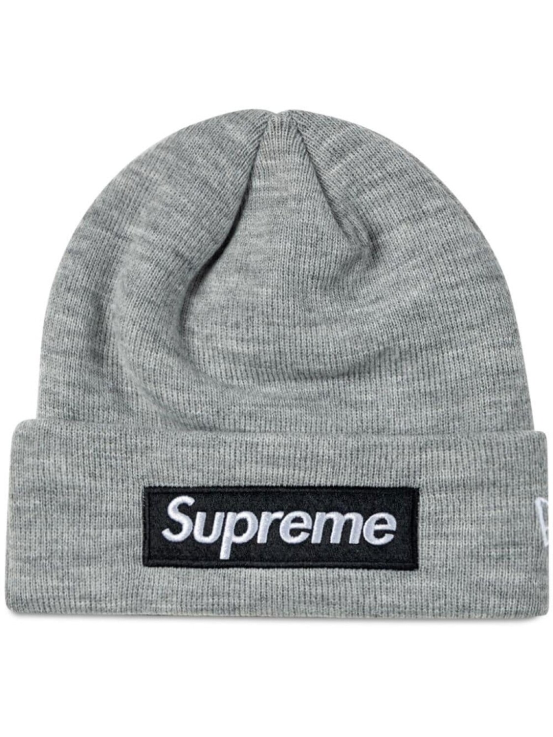 

Supreme x New Era Box Logo knitted beanie, серый