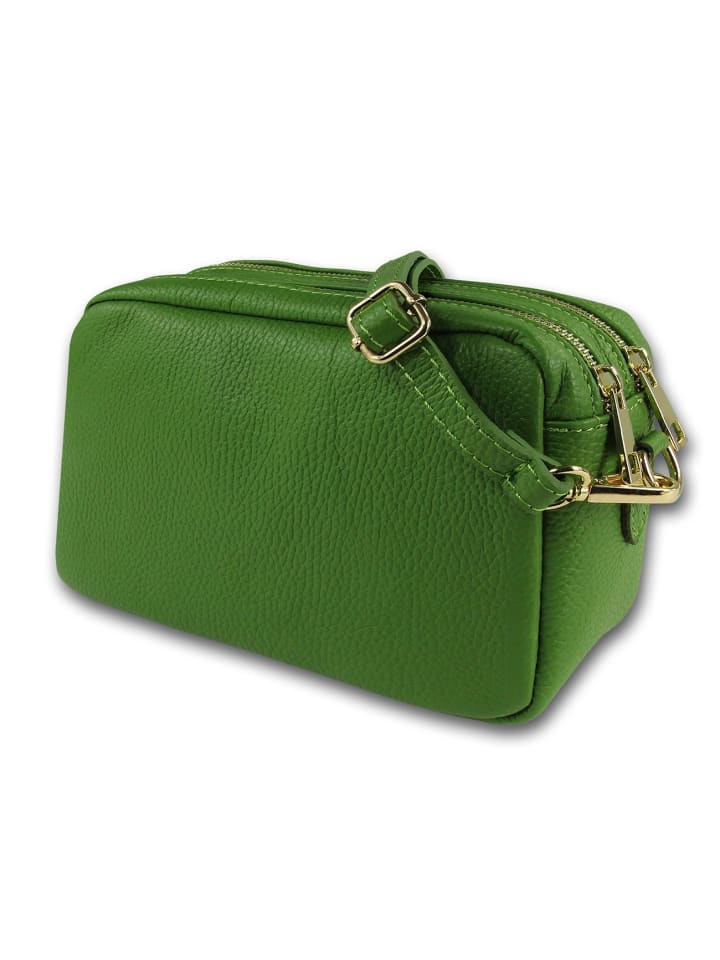 

Кожаная сумка через плечо Toscanto светло-зеленая примерно 22 см Toscanto