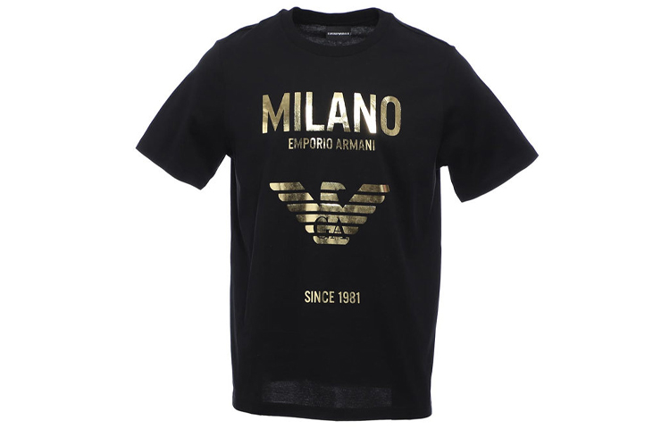 

EMPORIO ARMANI Футболка мужская черная, Черный, EMPORIO ARMANI Футболка мужская черная