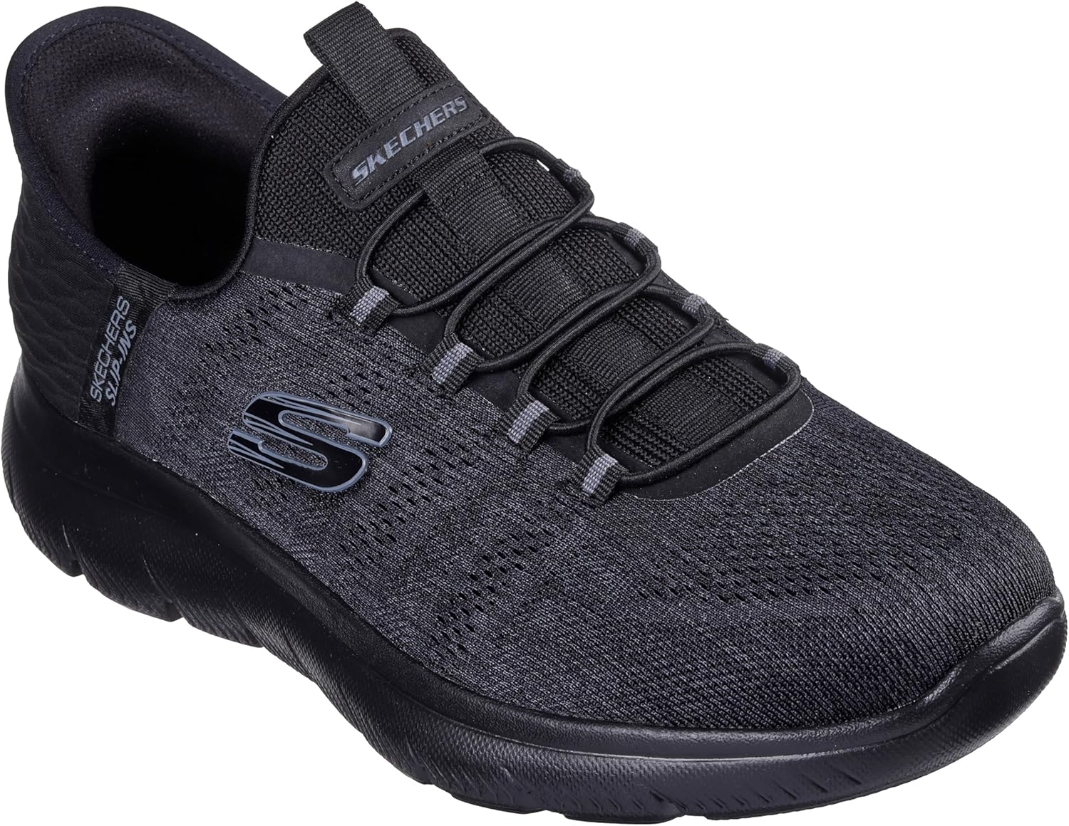Мужские слипоны Skechers Summits Key Pace без застежек, черный — фото 4