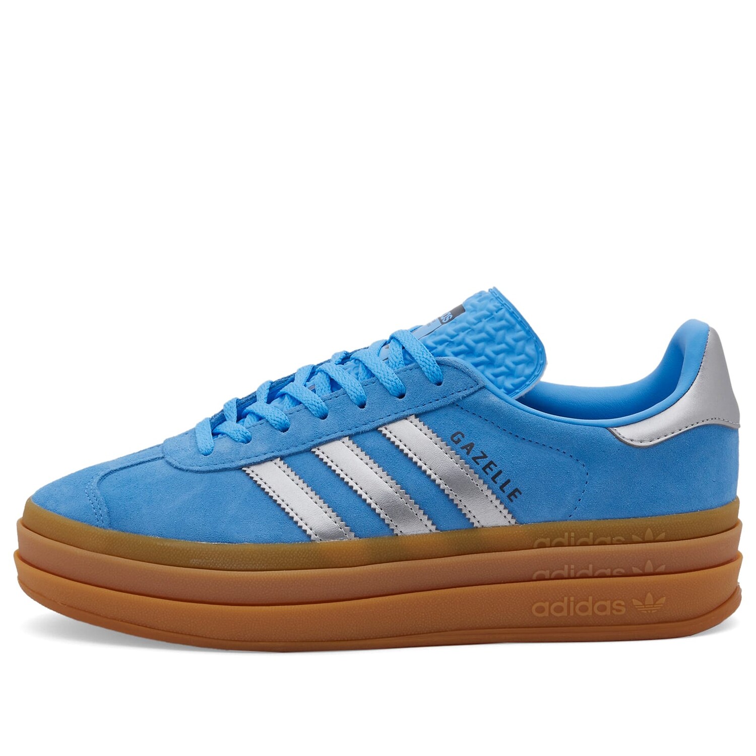 

Кроссовки Adidas Gazelle Bold W, цвет Blue Burst, Silver Metal & Aurora Ink