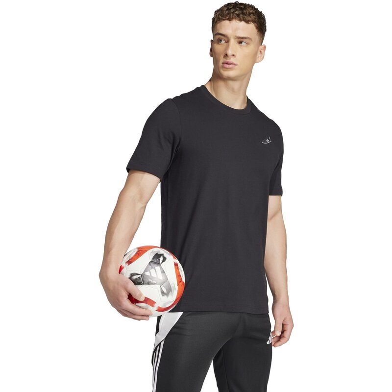 Футболка с графикой подписи Копы Adidas, черный — фото 4