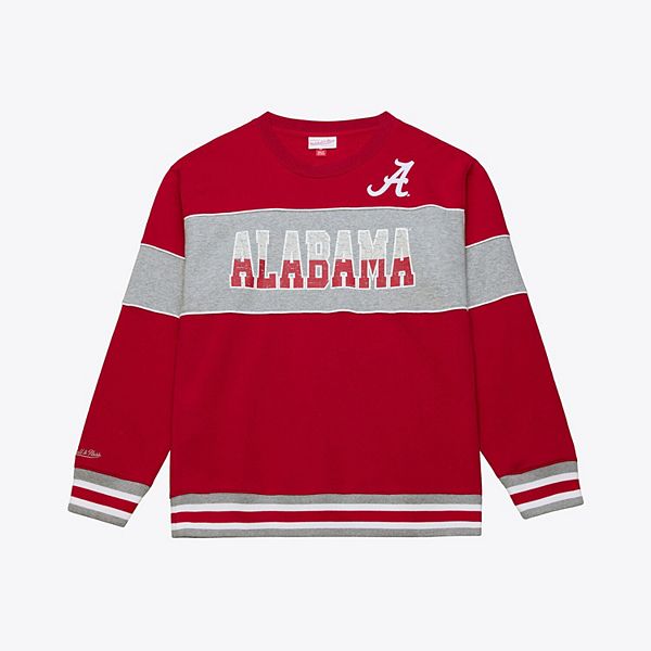 

Мужской малиновый свитшот Alabama Crimson Tide Mitchell & Ness, Красный, Мужской малиновый свитшот Alabama Crimson Tide Mitchell & Ness