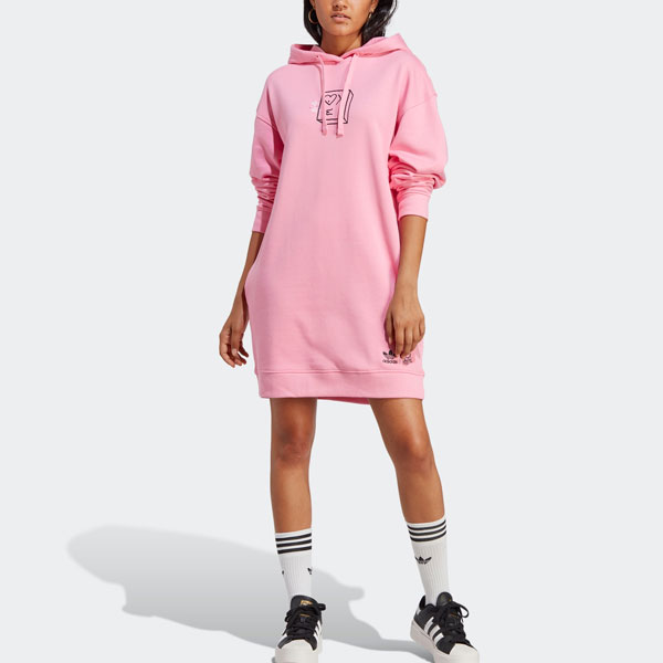 Женская повседневная длинная юбка Blessing Pink Adidas — фото 4