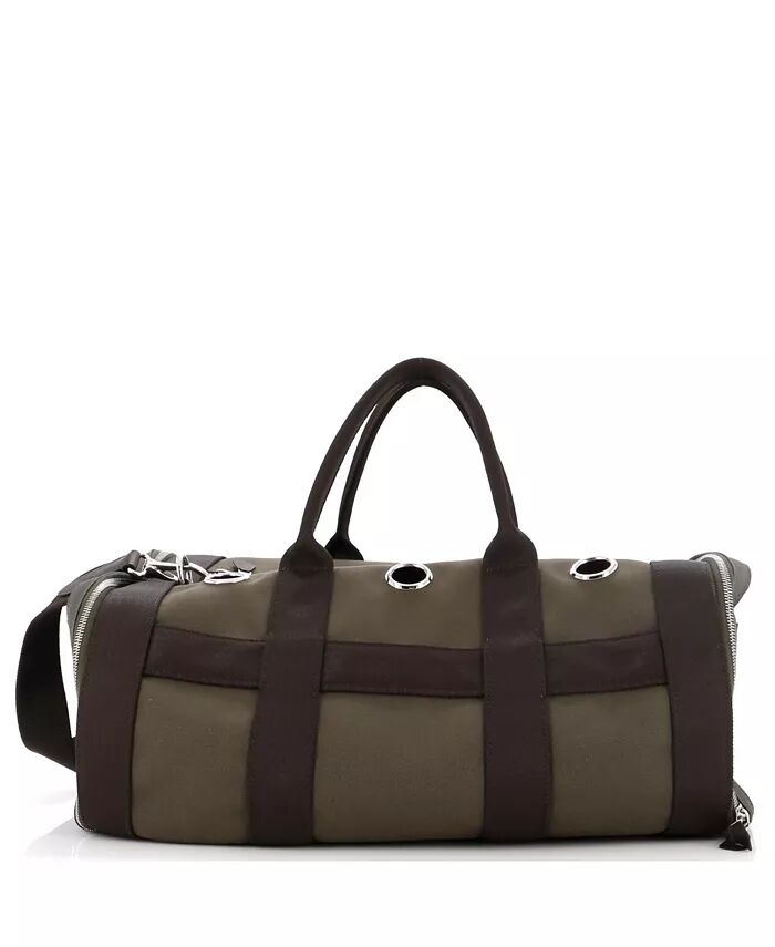 

Сумка-переноска для собак из холста Pre-Owned HERMÉS, зеленый