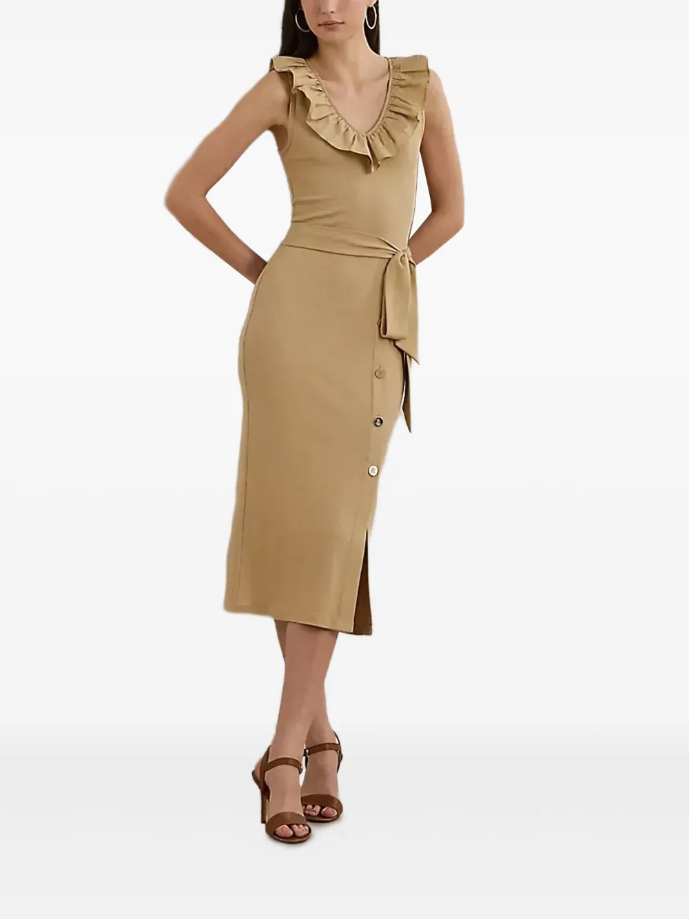 

Платье с оборкой на шее Lauren Ralph Lauren