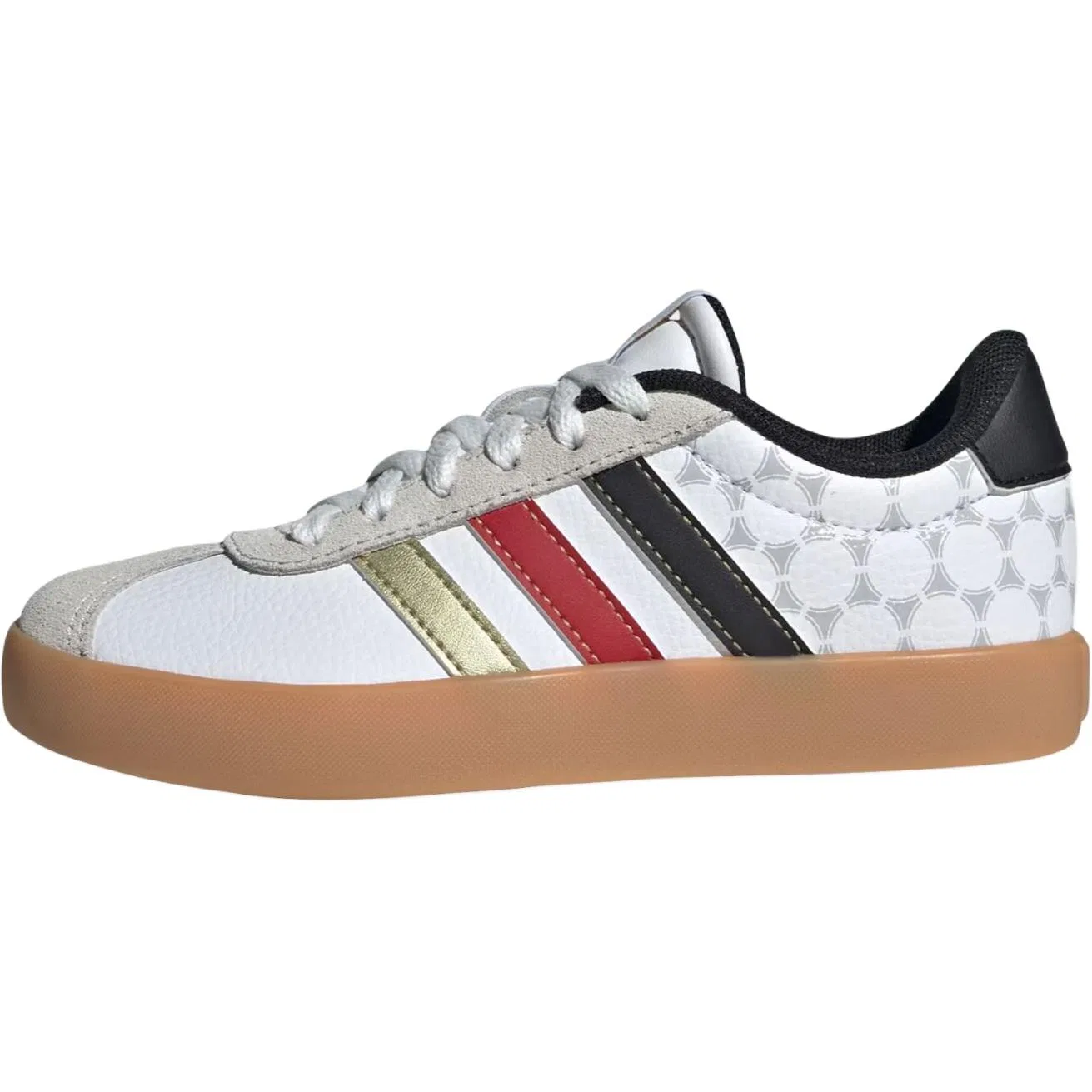 Кроссовки для скейтбординга VL COURT 3.0 Slip Resistant Low top Kids' Skateboarding Shoes White Kids' Adidas