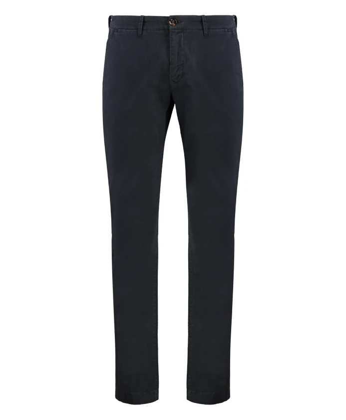 

Хлопковые брюки-чинос с карманами Moorer, синий