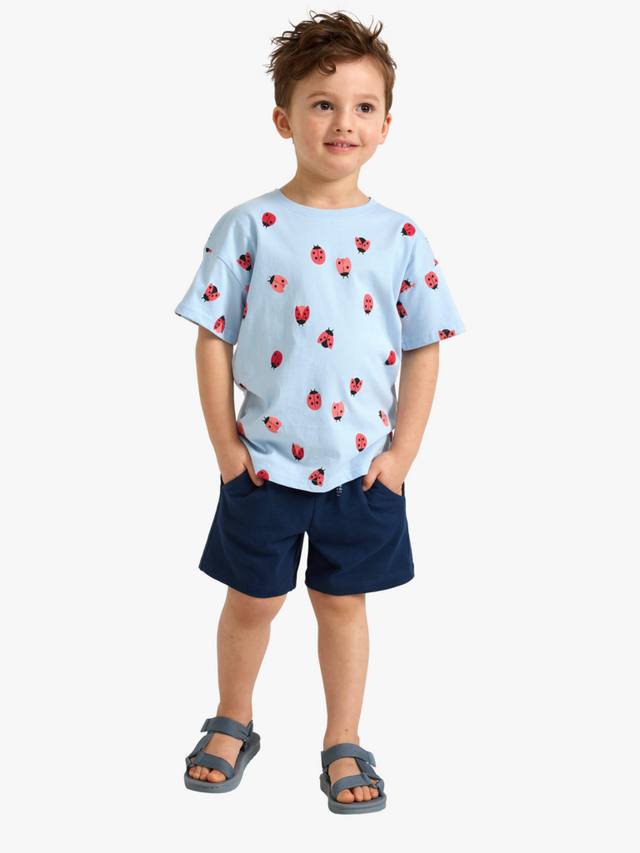 

Детские шорты из хлопкового слаб джерси Lindex, Dark Blue