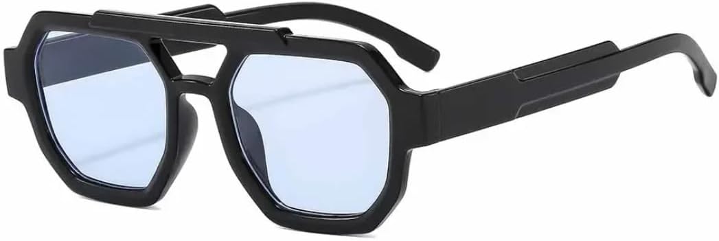 

Солнцезащитные очки с защитой от УФ-излучения UV400 | Двойные перемычки, чайный синий | Линзы конфетных цветов для занятий спортом на открытом воздухе и вождения DSVIGF, Black Blue