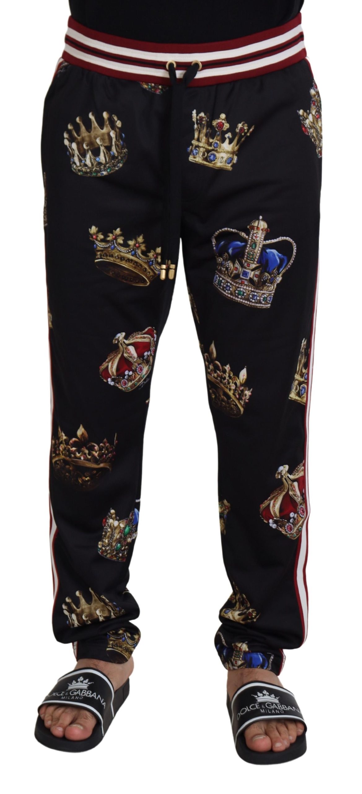 

Элегантные черные дизайнерские брюки Dolce & Gabbana