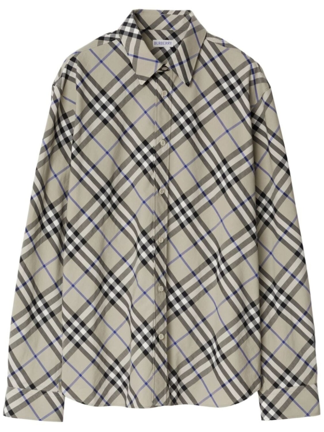 

Burberry рубашка в клетку, нейтральный цвет