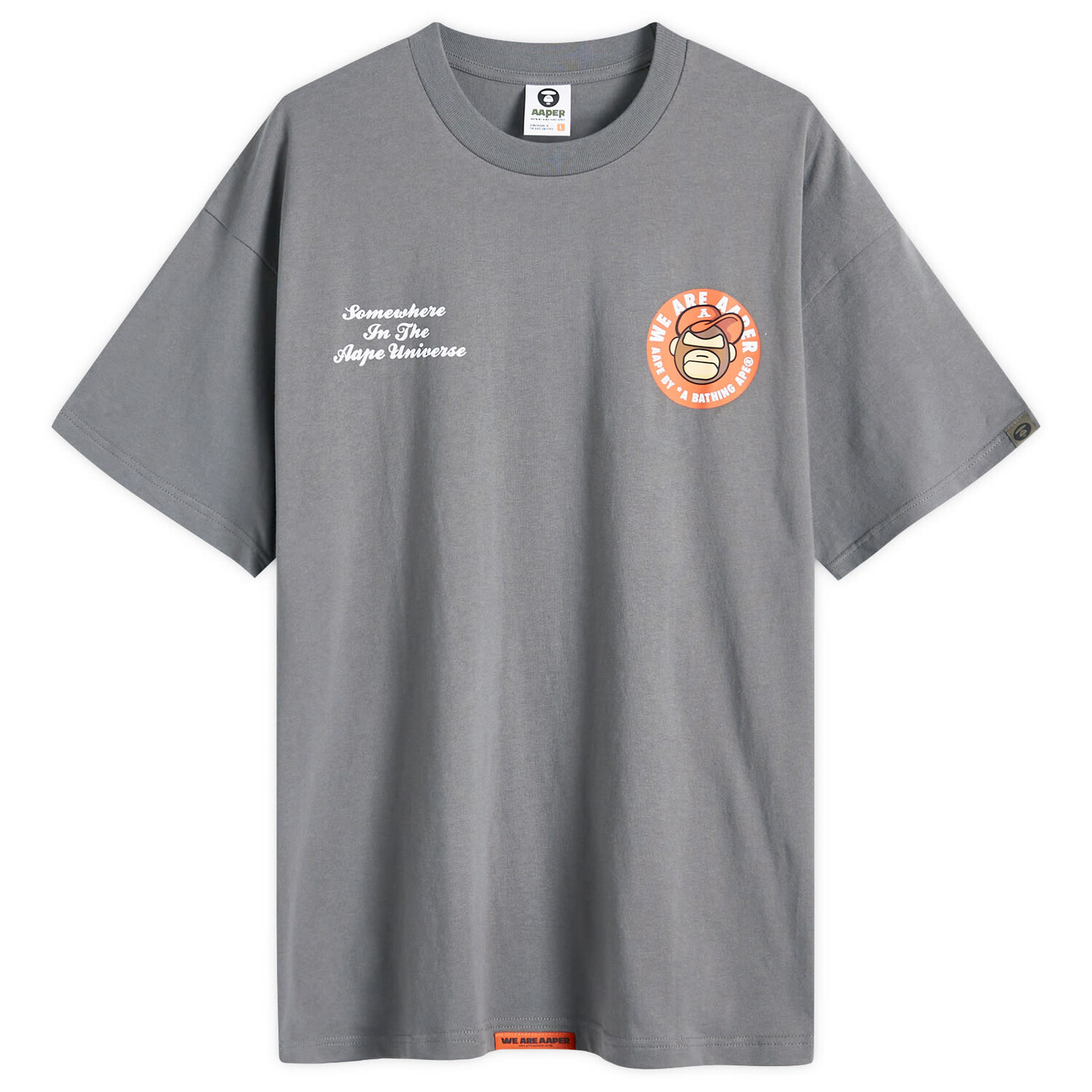 

Футболка Aape Aaper Printed T-Shirt, серый