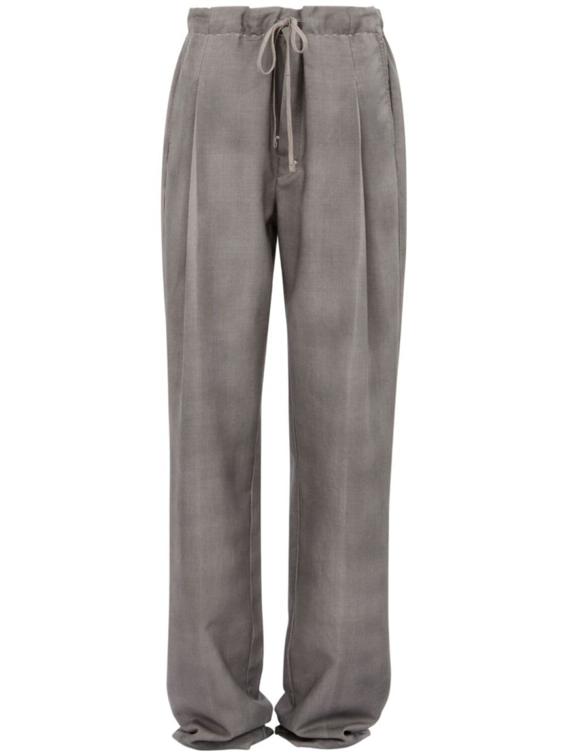

Maison Margiela прямые брюки с кулиской, серый