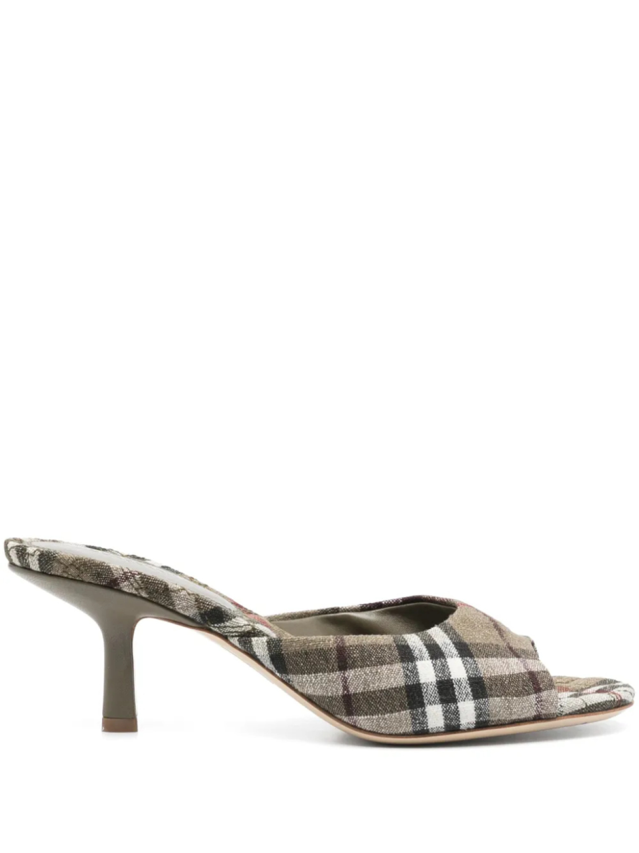 Мюли Burberry 65 мм Mews, зеленый